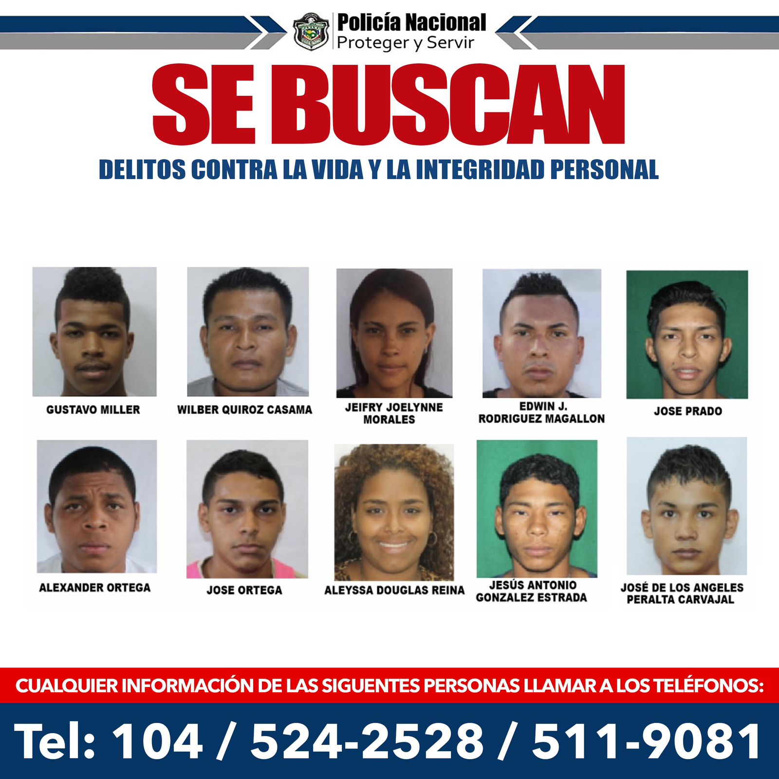 Los 28 Sujetos Más Buscados Por Homicidios Panorama Económico Panamá 8506